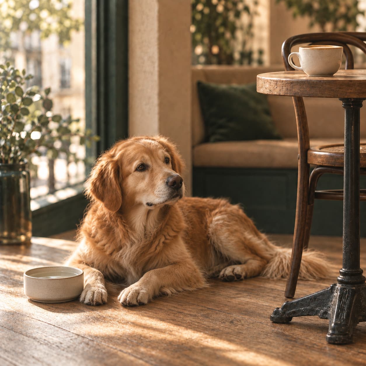 Coffee shops qui acceptent les chiens