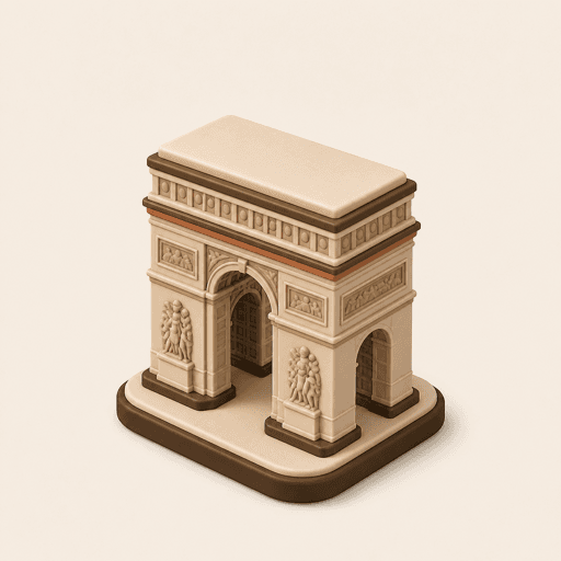 the Arc de Triomphe landmark icon