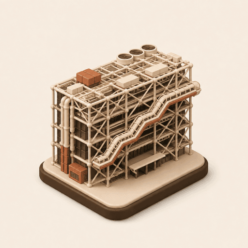 the Centre Pompidou landmark icon