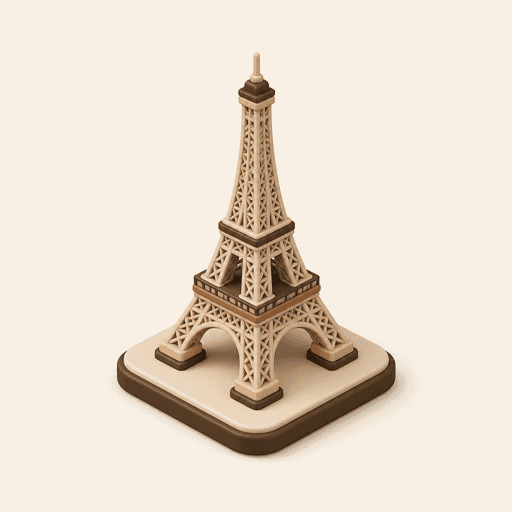 the Eiffel Tower landmark icon