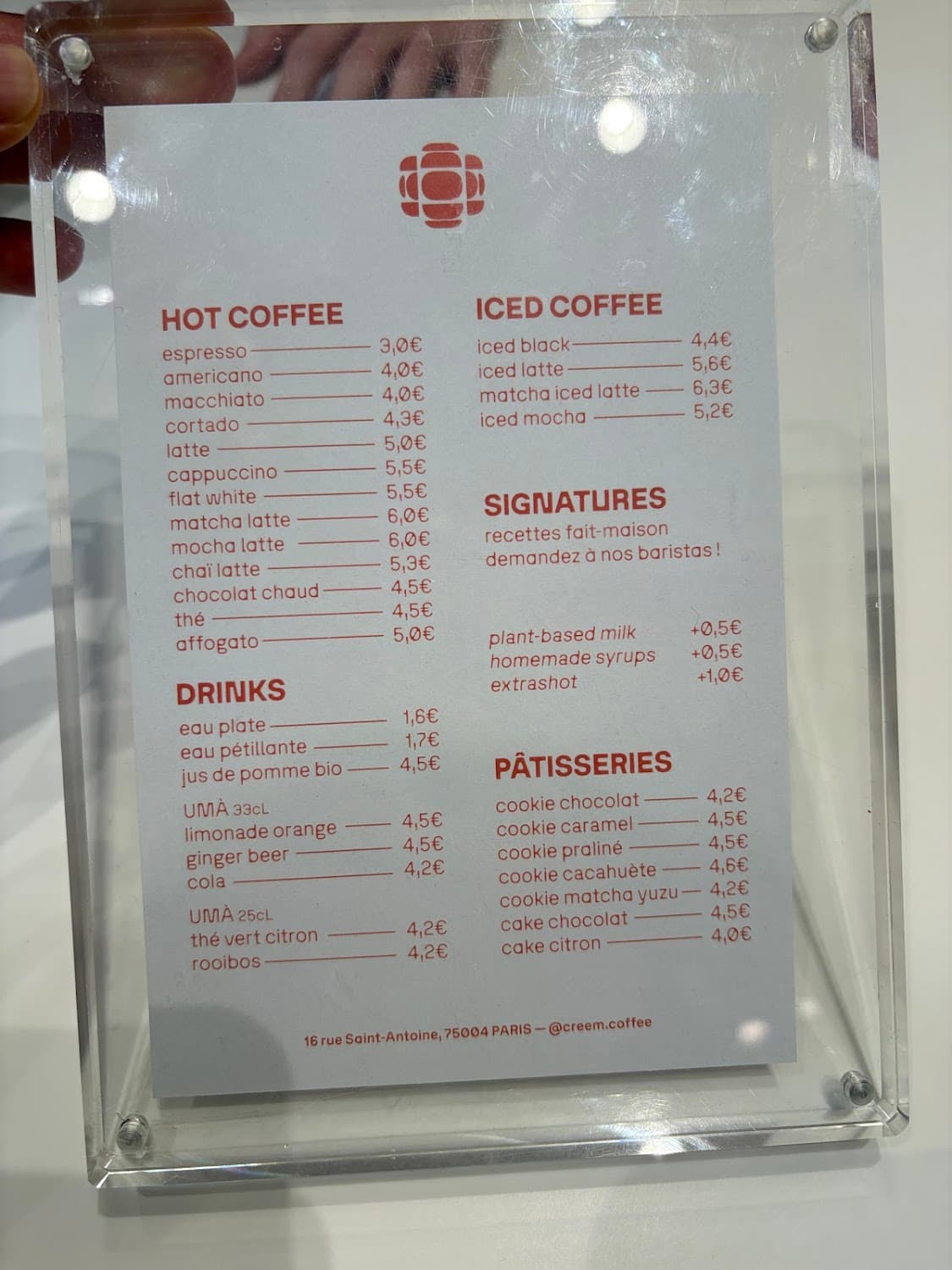 Creem Coffee Shop – Bastille / Marais — specialty coffee shop in Paris (photo 2)