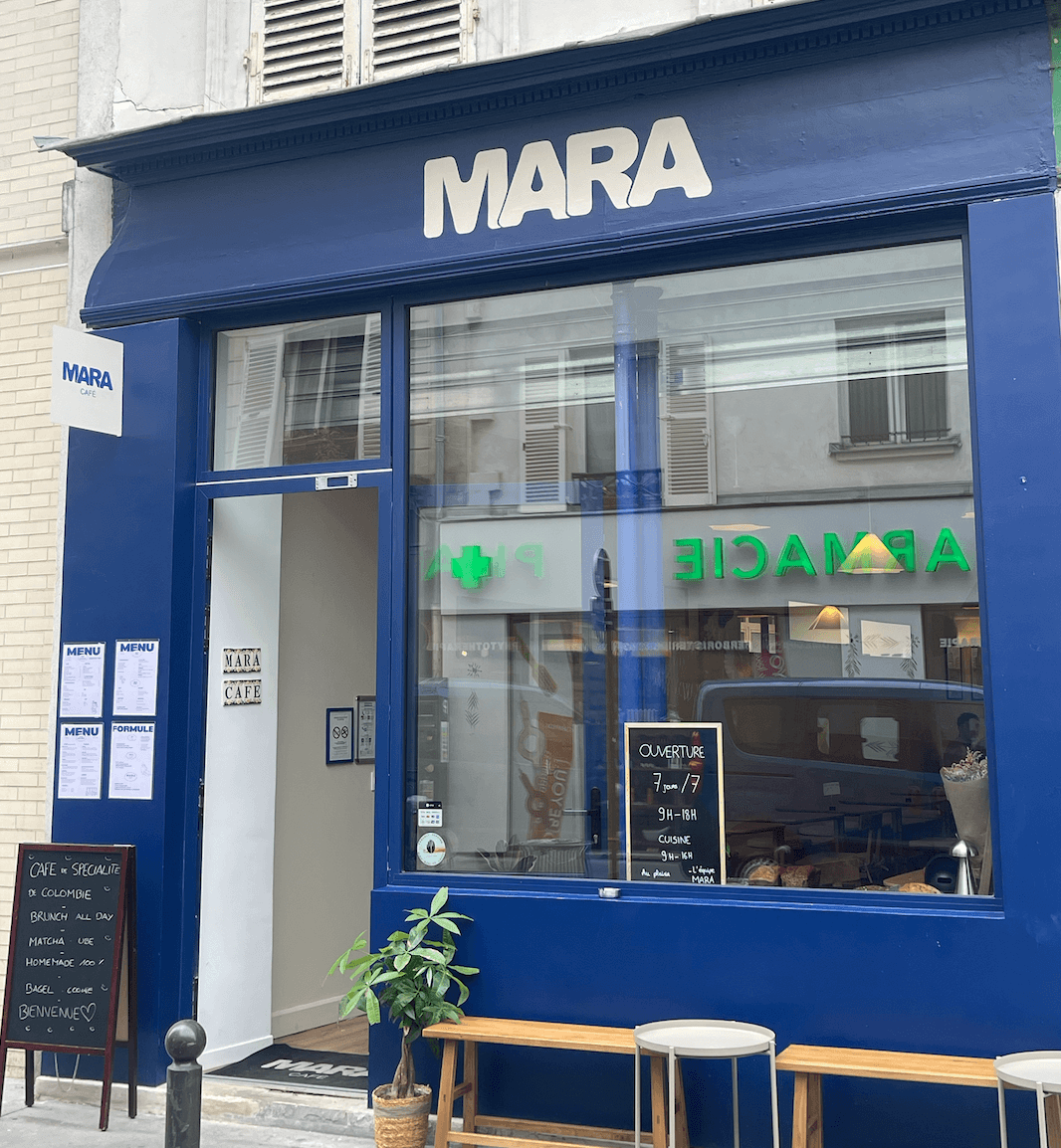 MARA, specialty coffee shop in Paris