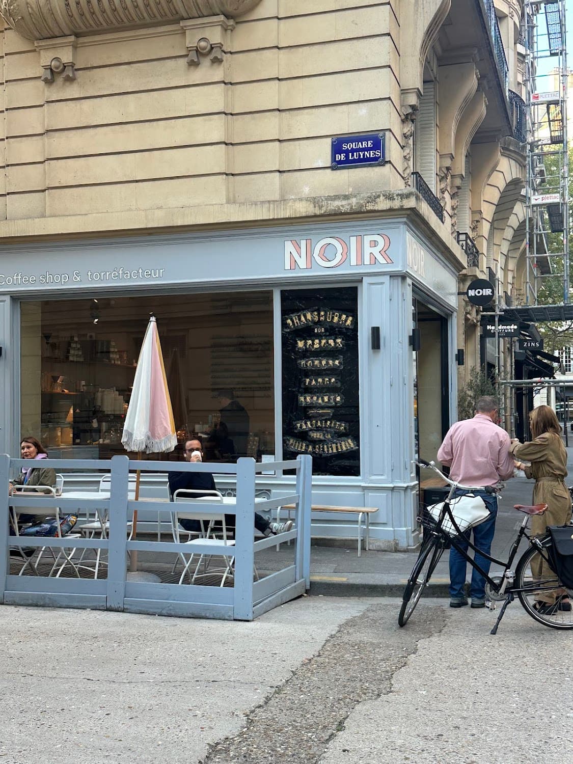 Noir - Rue de Luynes, specialty coffee shop in Paris