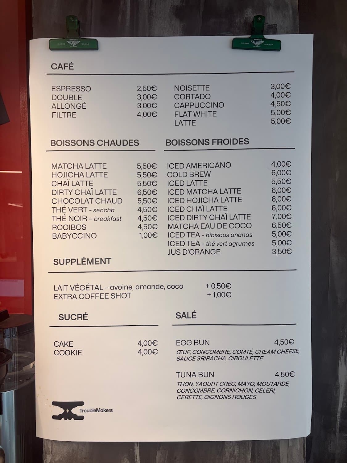 Trouble Makers Café, specialty coffee shop in Paris (photo 8)